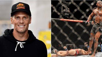 Tom Brady Looked Absolutely Horrified Watching Jorge Masvidal Get Knocked Out Cold By Kamaru Usman At UFC 261