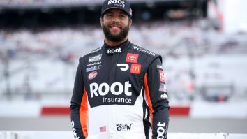 Bubba Wallace’s In The Moment Reaction To Joey Logano’s Car Flipping Over His At Talladega Is Unbelievable