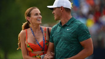 Brooks Koepka’s Engagement Ring To Jena Sims Looks Like A Bedazzled TI-83 Calculator And Is A Threat To Happy Couples Everywhere