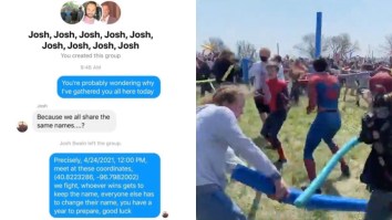 The ‘Josh Fight’ Meme Actually Happened IRL, Horde Of Joshes Met In A Cornfield To Beat Each Other Up With Pool Noodles