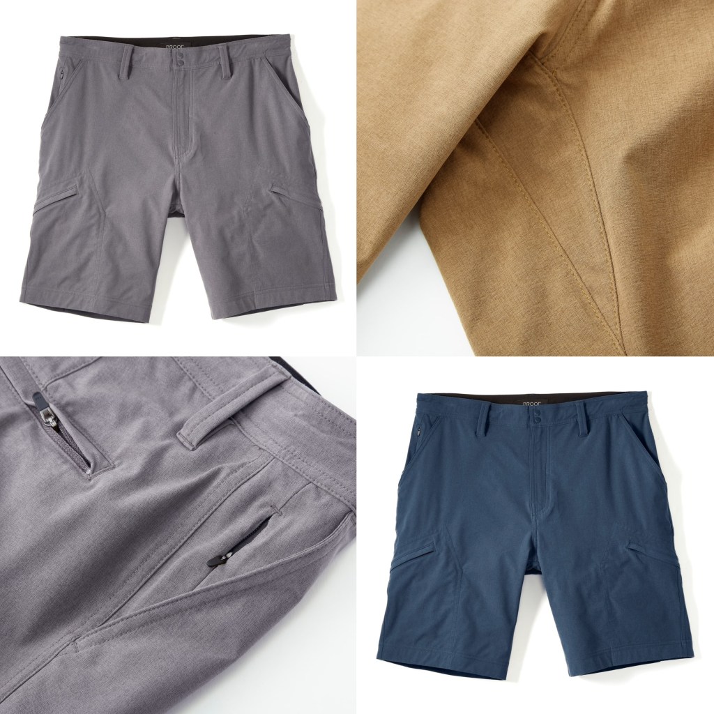 stylish cargo shorts hidden side pockets