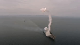This Failed Missile Launch From A Russian Destroyer Went Horribly Wrong In A Hurry