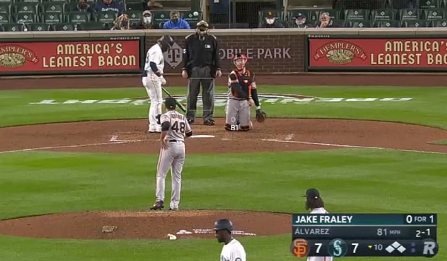 Fan At MarinersGiants Opening Night Game Drove Viewers Crazy By