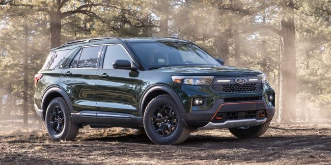 The 2021 Ford Explorer Timberline is the off-road version of the SUV.