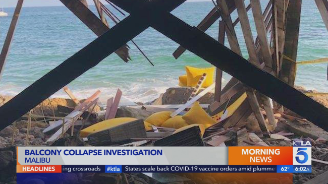 Balcony Packed With Partygoers In Malibu Collapses In Wild Video