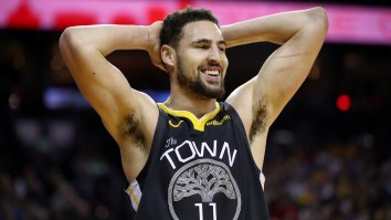 Warriors’ Klay Thompson Spotted Leaving Club With Two Women
