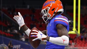 Giants First Round Pick Kadarius Toney Shows His ‘Dog Mentality,’ Goes Through His First Day At Rookie Camp Wearing Only One Shoe