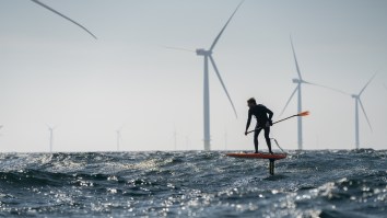 Stand-Up Paddle Board Champion Casually Hydrofoils 128km From Denmark To Sweden Like It’s A Normal Thing To Do