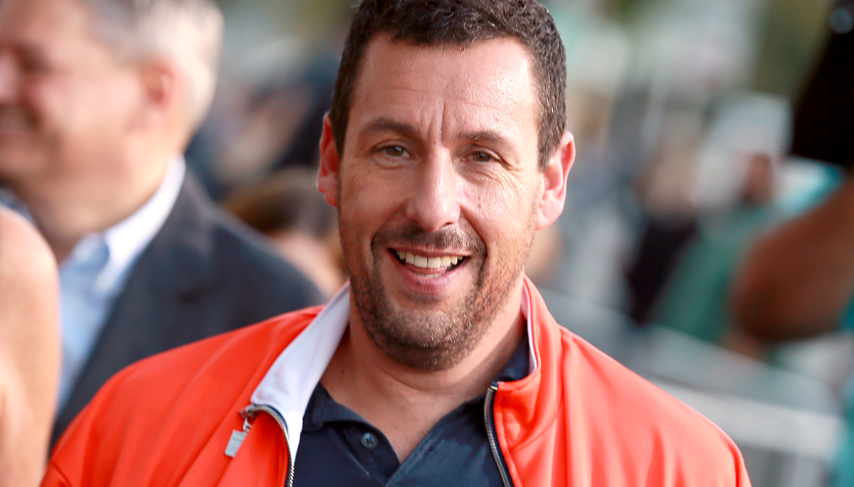 Adam Sandler Wears Polo And Huge Shorts Playing Pickup Basketball