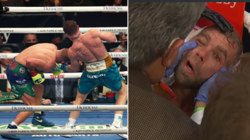 Canelo Alvarez Reportedly Busted Billy Joe Saunders’ Eye Socket With An Uppercut And Saunders’ Eye Was Looking Pretty Nasty Afterwards