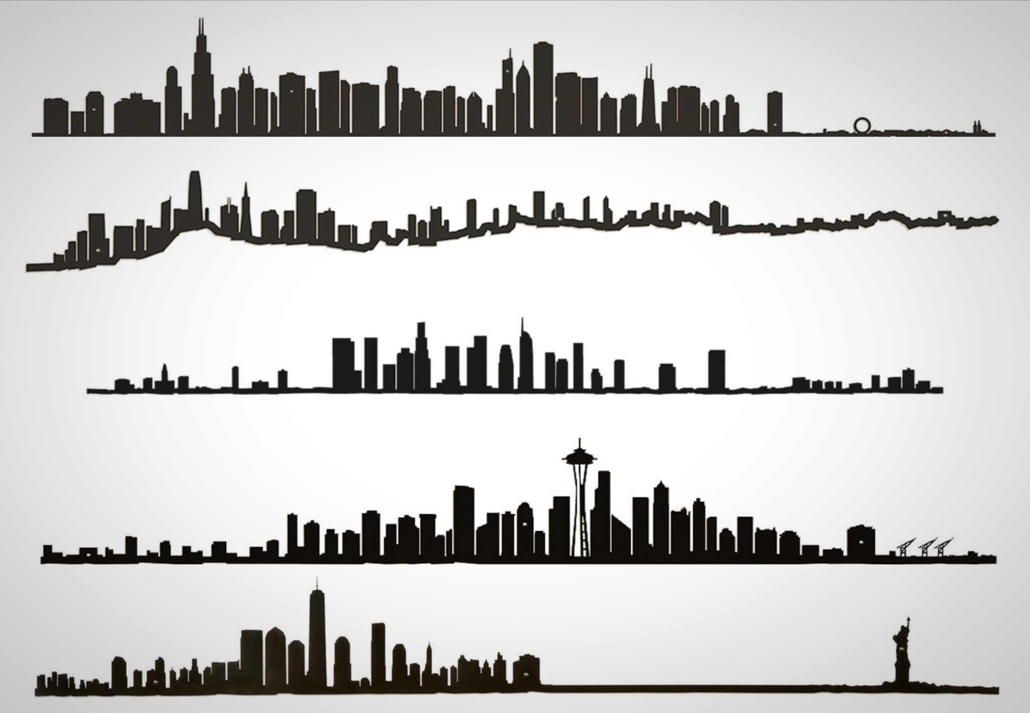 This Wall Art Of City Skylines Is Perfect For Your Man Cave Or Home