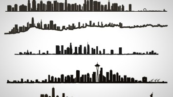 This Wall Art Of City Skylines Is Perfect For Your Man Cave Or Home Office