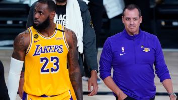 Intentional Or Not, Frank Vogel’s Quote About LeBron James Not Showing Up To Lakers Games Is Creating Some Controversy