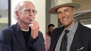 Larry David Had The Most Larry David Reaction Possible After Running Into Tom Brady In An Elevator At The Kentucky Derby