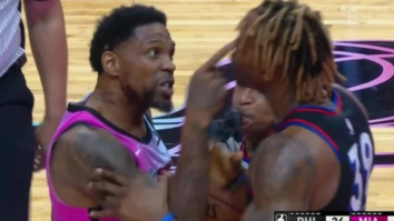 40-Year-Old Udonis Haslem Ejected 3 Minutes Into His First Game Of The Season For Miami Heat After Putting Finger In Dwight Howard’s Face