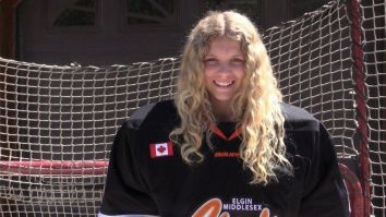 Taya Currie Became The First Female Drafted Into The Ontario Hockey League And She Is A Brick Wall