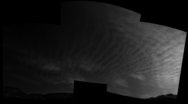 Mount Sharp Clouds Mars