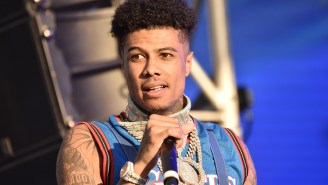 Rapper Blueface Was Really Mad After Spending $12k To Watch Mayweather-Paul Fight In Person