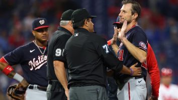 Max Scherzer Loses His Mind After Repeated Sticky Substance Checks, Joe Girardi Challenges Him To A Fight And Gets Tossed