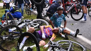 A Spectator Is On The Run From Authorities After Causing A Massive, Gory Crash At The Tour De France