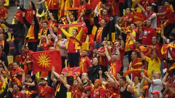 North Macedonia Fans Went Buck Wild In The Streets Ahead Of Their Country’s First-Ever European Championship Match