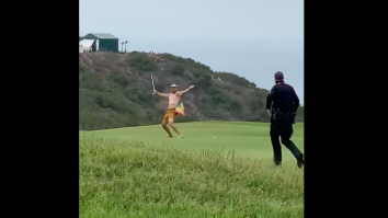 Streaker At U.S. Open Goes Into Fairway, Hits A Few Shots, Gets Taken Out By Security Guard On Cart