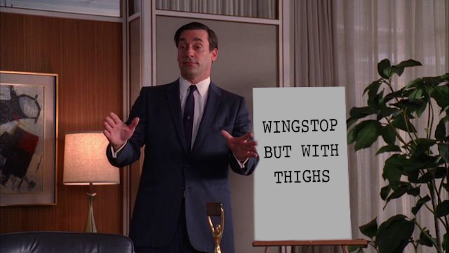 Wingstop thighs chicken wing shortage Thighstop