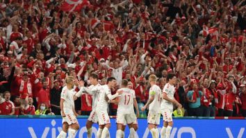 Absolute Pandemonium Unfolds In Copenhagen As Denmark, Against All Odds, Qualifies For The Next Round Of The Euros