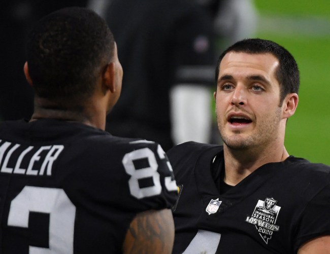 Las Vegas Raiders QB Derek Carr absurdly claims he'd quit football if the team ever traded or released him