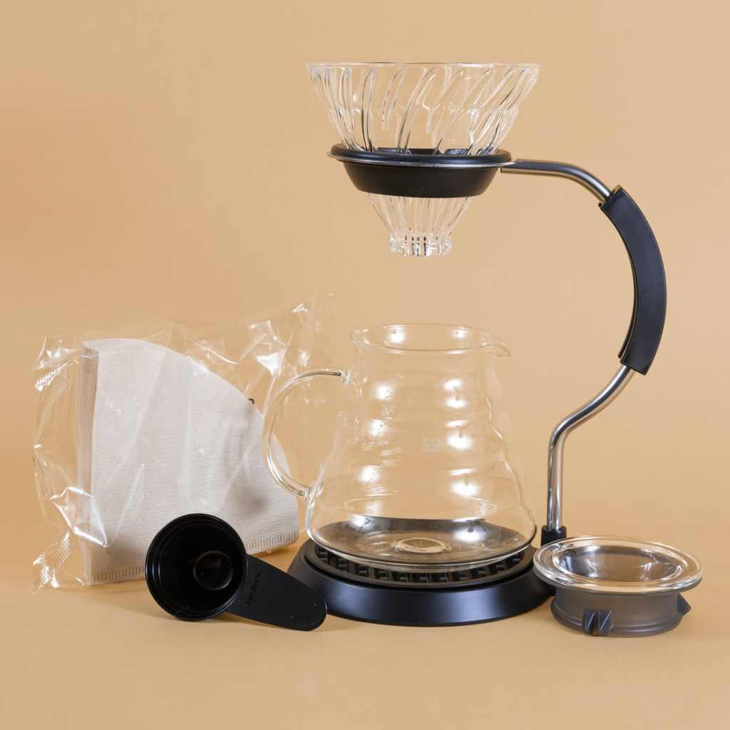 Coffee accessories Hario glass pour over and cold brew