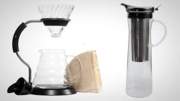 Take Your Coffee Game To The Next Level With This Glass Pour Over Set And Cold Brew Pitcher