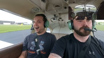 Guy Pranks His Buddy By Not Telling Him He Has His Pilot License Before Flying A Plane