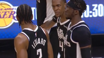 Rajon Rondo Scoring 1 Point And Death Staring Kawhi Leonard For Airballing Game-Tying Three Is Why The NBA Is America’s Greatest League