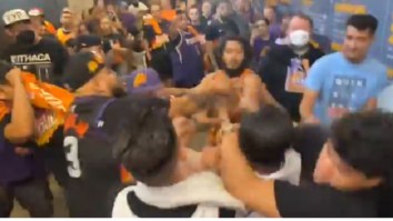 Suns Fans Get Into Brawl With Clippers Fans While People Yell ‘Suns In 4’ In The Background After Game 1 Of WCF
