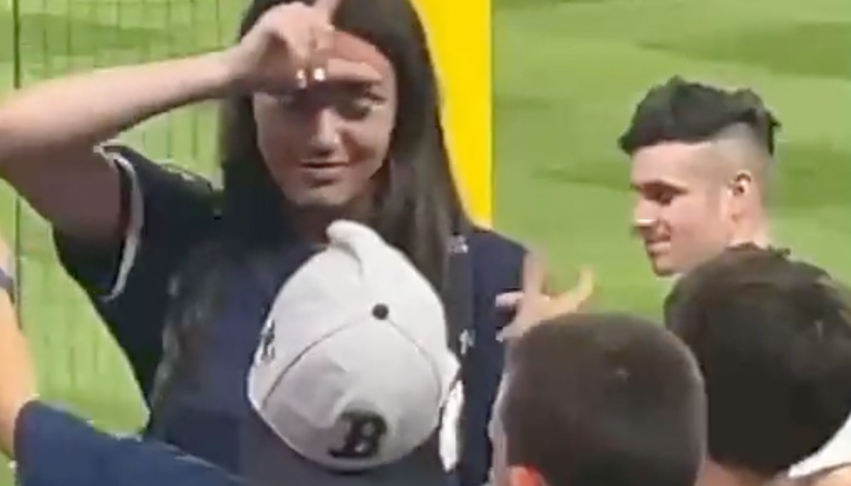 Grown Woman Yells '27 RINGS!' While Arguing With Young Red Sox Fans