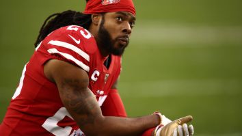 Scary Video Shows Richard Sherman Violently Trying To Break Down In-Laws’ Door And Calling Father In-Law A B**tch