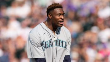 D.K. Metcalf Might Be The Worst Softball Player Ever, Struck Out Badly Against Quavo In Celebrity All-Star Game