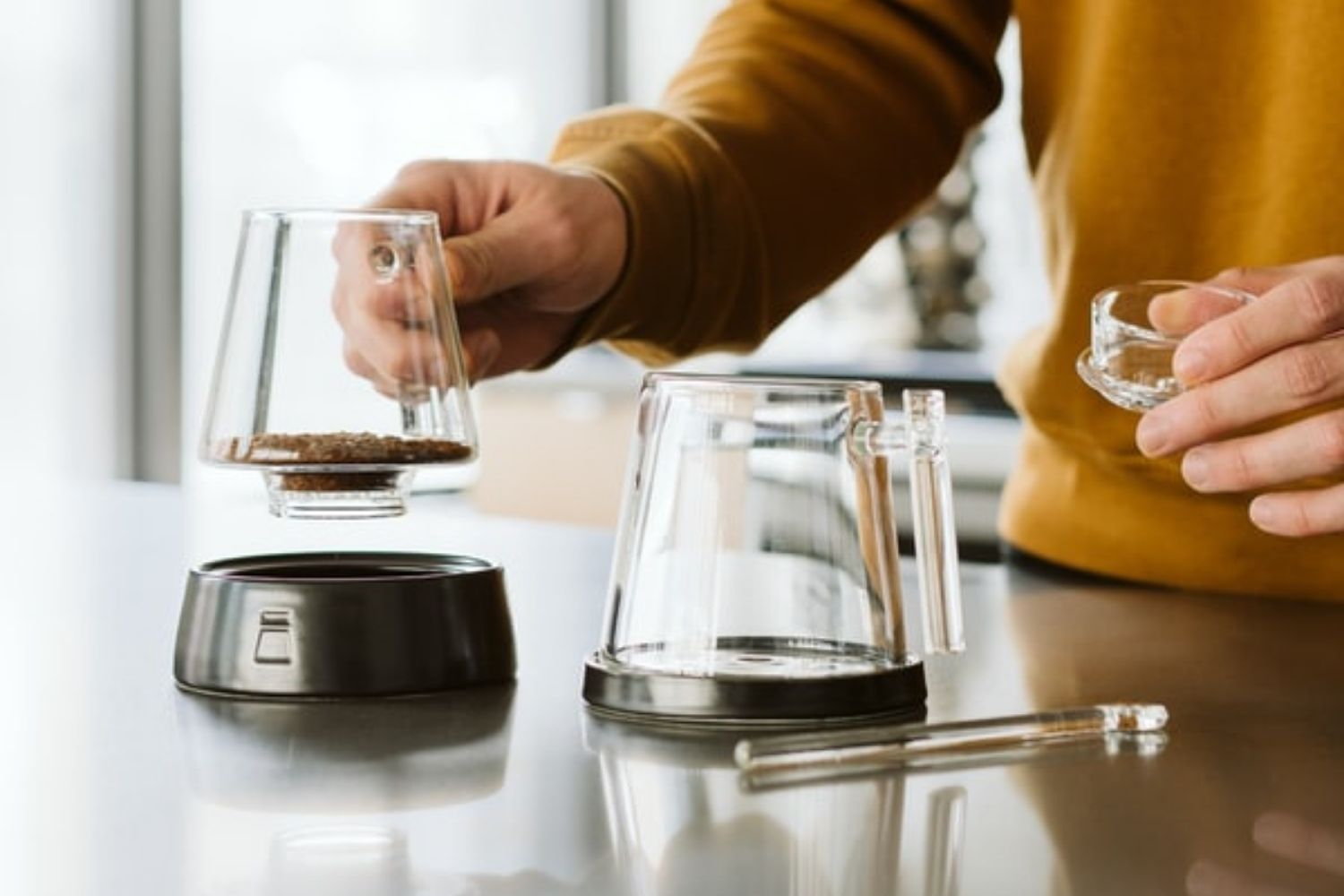 Make The Perfect Cup Of Artisan Coffee With This Glass Pour Over Set