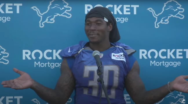 Jamaal Williams Lions Press Conference
