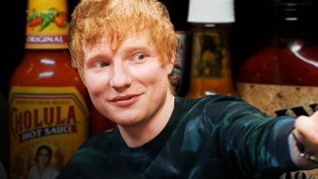 Ed Sheeran Suffers Through The ‘Hot Ones’ Challenge And Tells Stories About Eric Clapton, Eminem, And Others