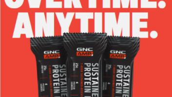 GNC AMP Sustained Protein Bars – Buy One, Get One 50% Off
