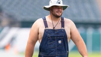 Eagles OL Landon Dickerson Rocked A Very Country Pregame Outfit And Looked Like An Absolute Hoss