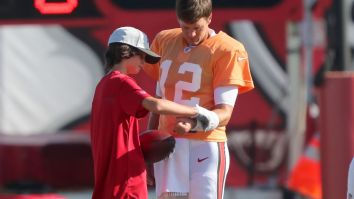 Some People Are Apparently Really Mad Tom Brady’s Son Is Working As A Ball Boy For The Bucs