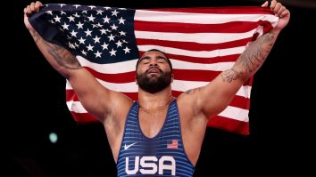 American Wrestler Gable Steveson Won A Walk-Off Gold Medal In An Epic Comeback And Celebrated With A Backflip