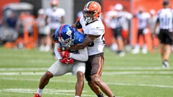 Giants/Browns Joint Practice Ended In An Actual Fist Fight And This Square-Up Couldn’t Be Funnier