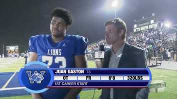 6-Foot-8, 320-Pound Georgia High School OL Juan Gaston Is The World’s Largest Freshman