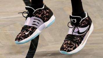 Kevin Durant’s Hair Get Roasted Again After A Fan Notices An Uncanny Design On His Signature Shoe