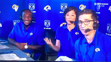 WATCH: Mina Kimes Laughed Off An Awkward Moment After Getting Caught In The Booth
