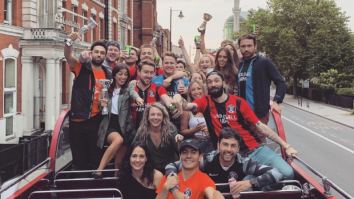 This Men’s League Soccer Team Held A Championship Parade On A Double Decker Bus And The Scenes Were Immaculate