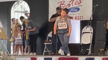 WATCH: Husky Boy In Overalls Cuts A Rug, Wins Tennessee State Fair Clogging Championship
